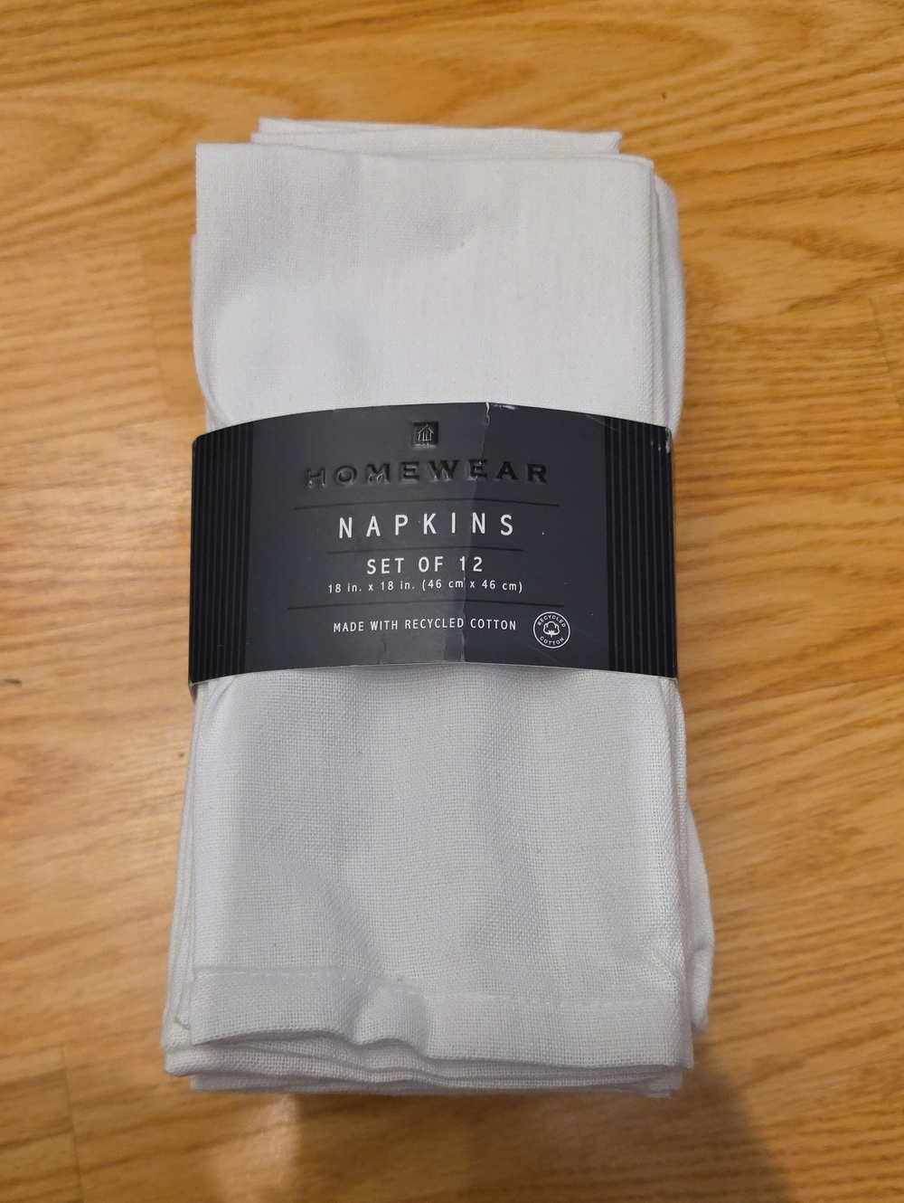 White Cotton Napkins - Set of 12